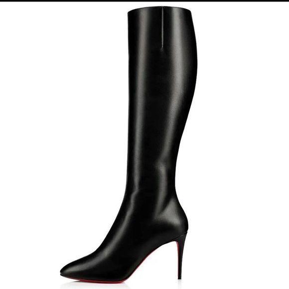 NEW ELOISE BOTTA 85 CALF CHRISTIAN LOUBOUTIN BOOTS TALL 42 Size 11 - Picture 2 of 10